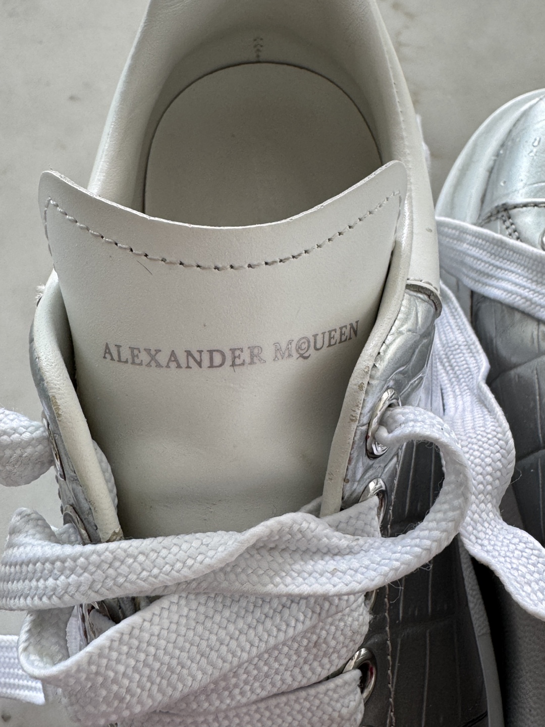 Alexander McQueen Silver Sneakers - Size 37 - photo 2