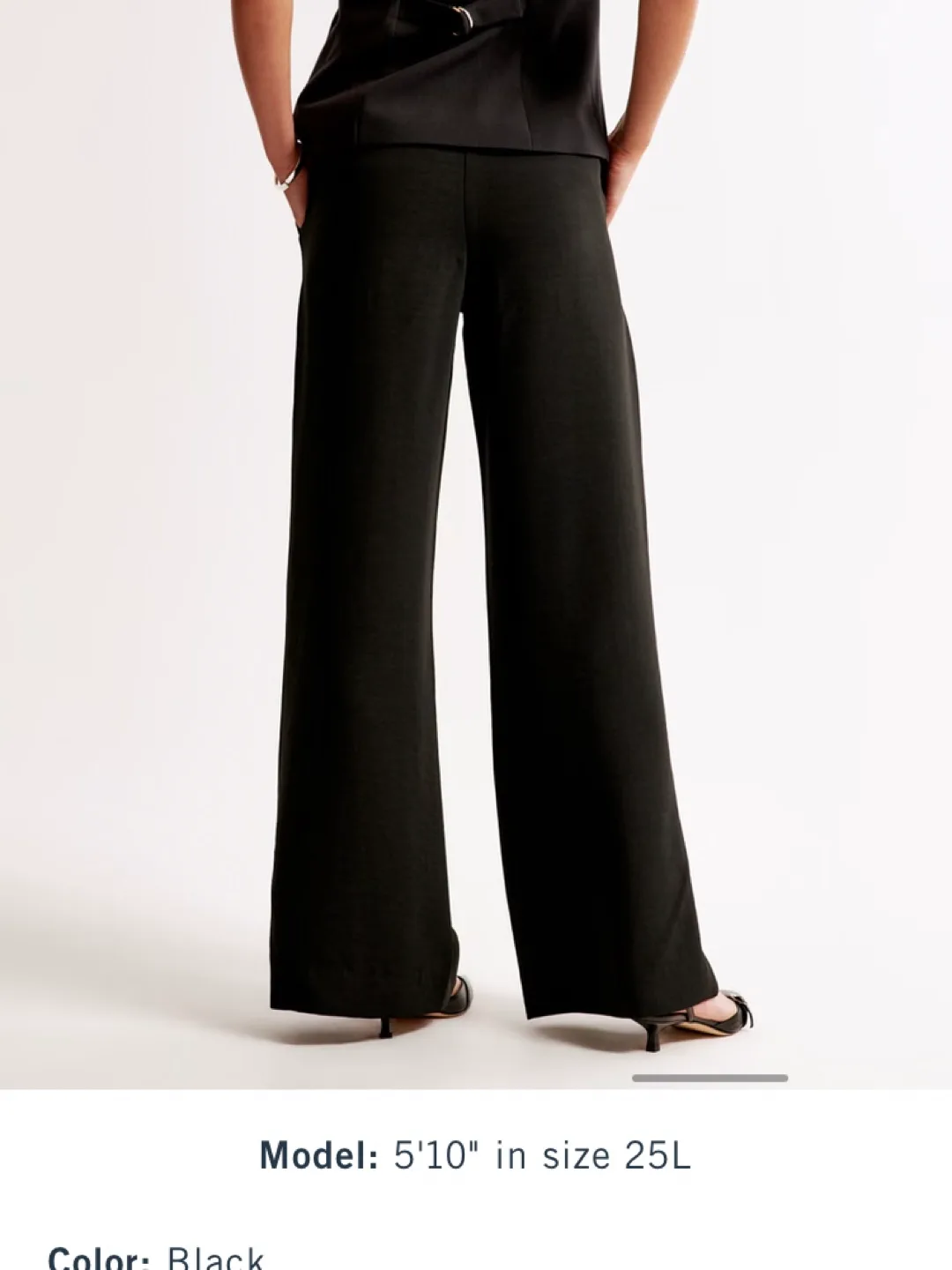A&F Harper Tailored Premium Crepe Ultra-Wide Leg Pant image indicator(4)