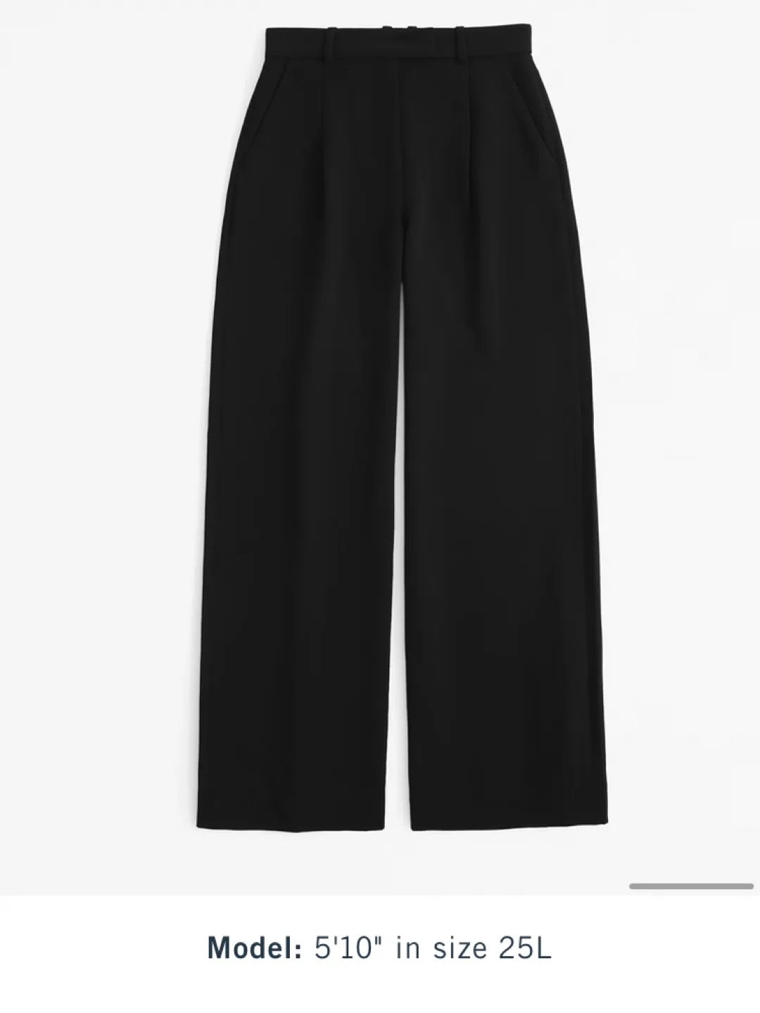 A&F Harper Tailored Premium Crepe Ultra-Wide Leg Pant image indicator(5)