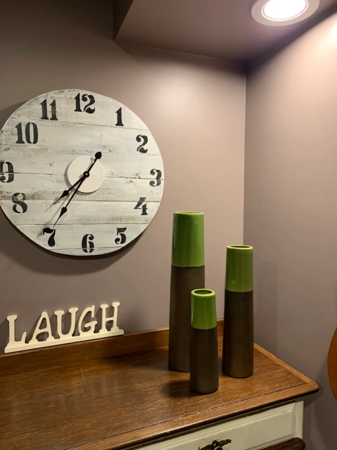 Hofland Mirabelle Cylinder Vase Set - Green/Brown image indicator(3)