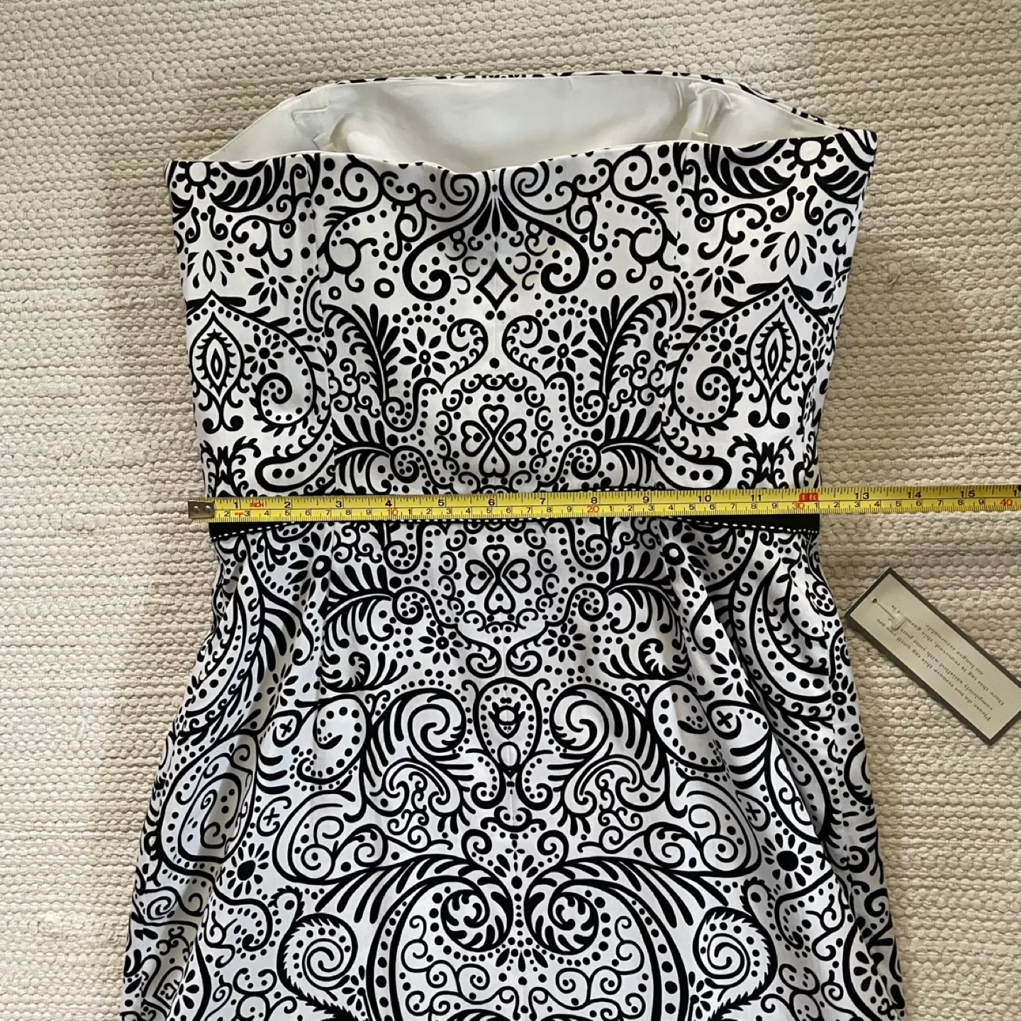 Ann Taylor Black & White Dress Size 0 image indicator(6)