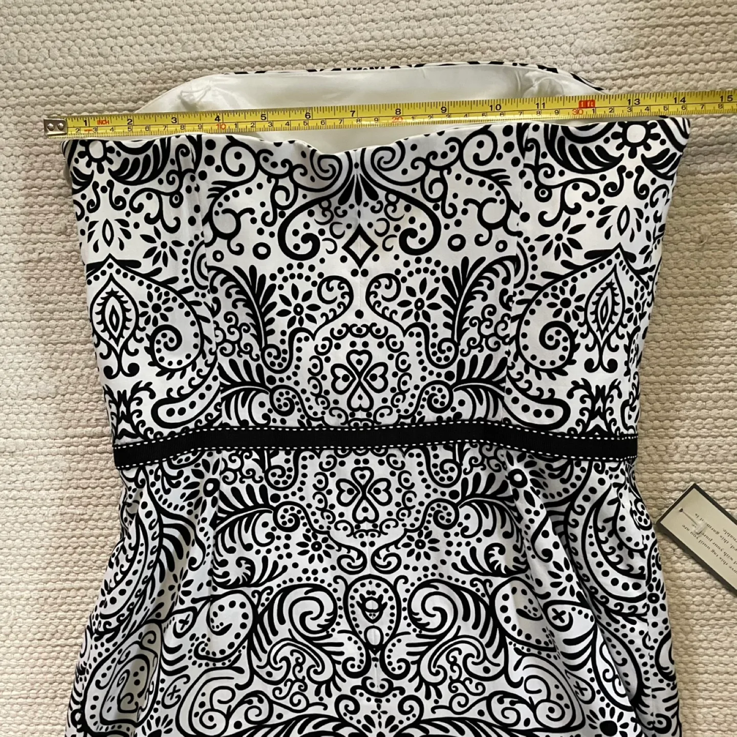 Ann Taylor Black & White Dress Size 0 image indicator(7)