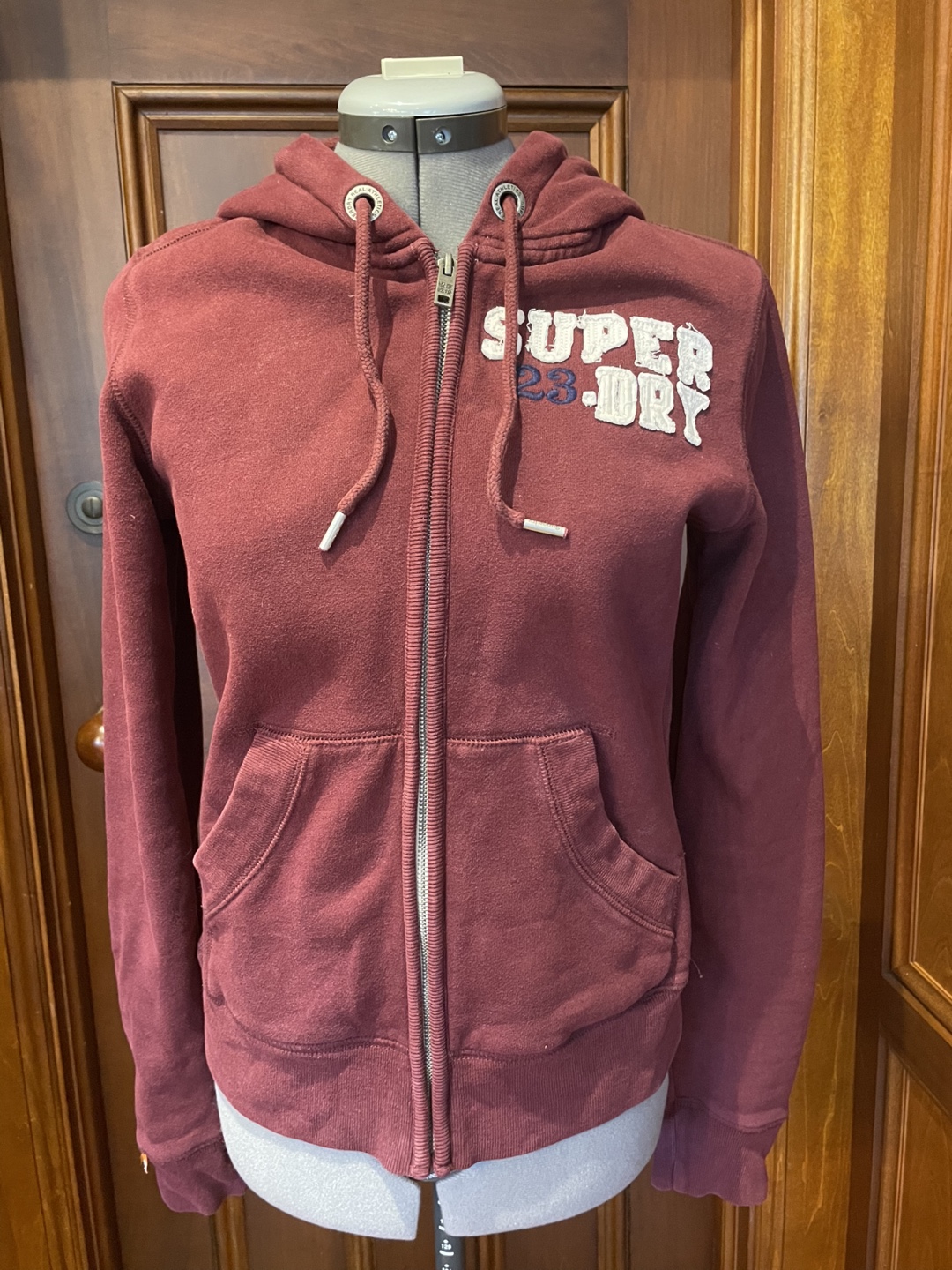 Superdry Double Black Label Hoodie - Size M