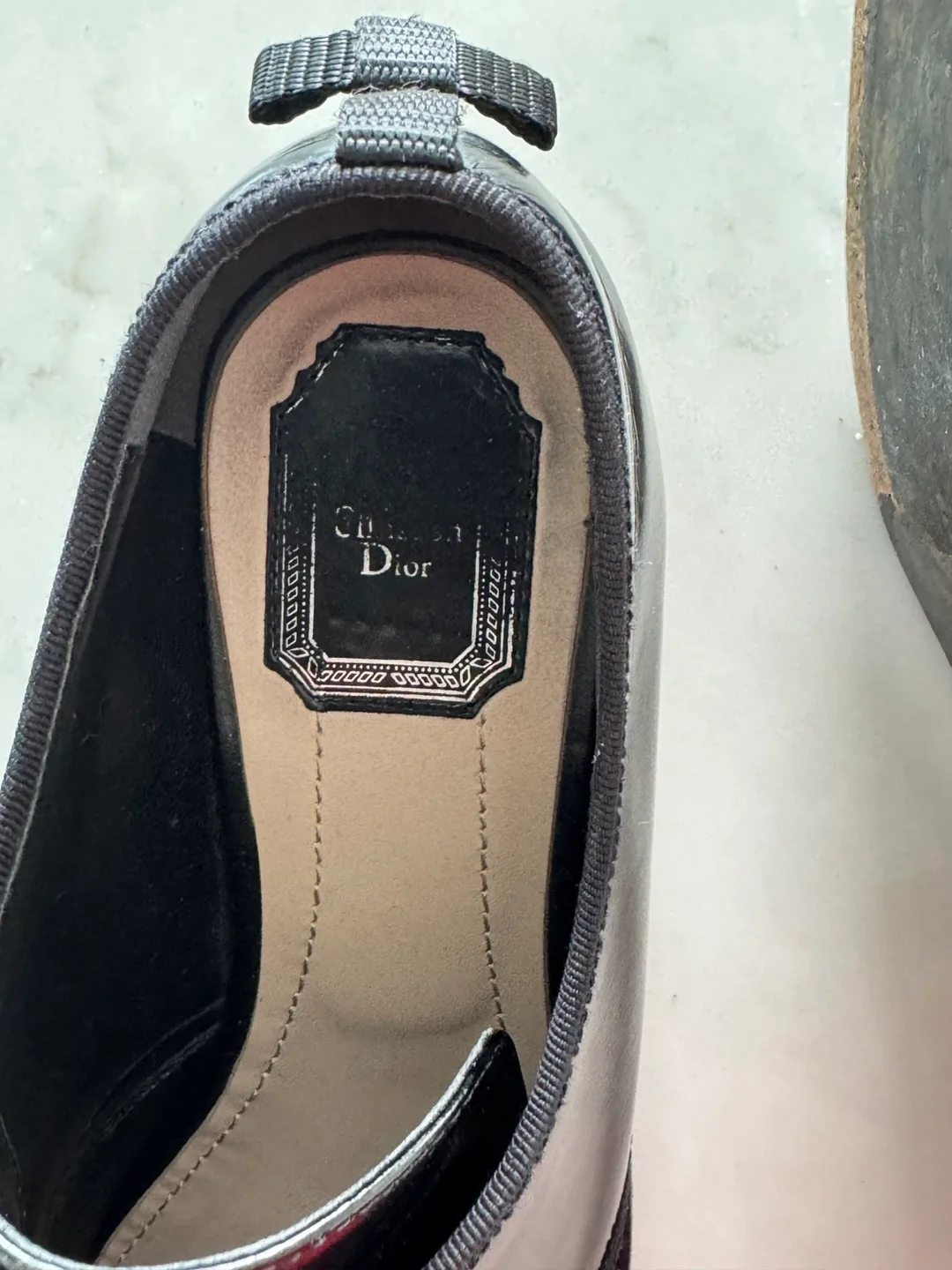 Dior Black Leather Oxford Shoes - Size 37 image indicator(3)