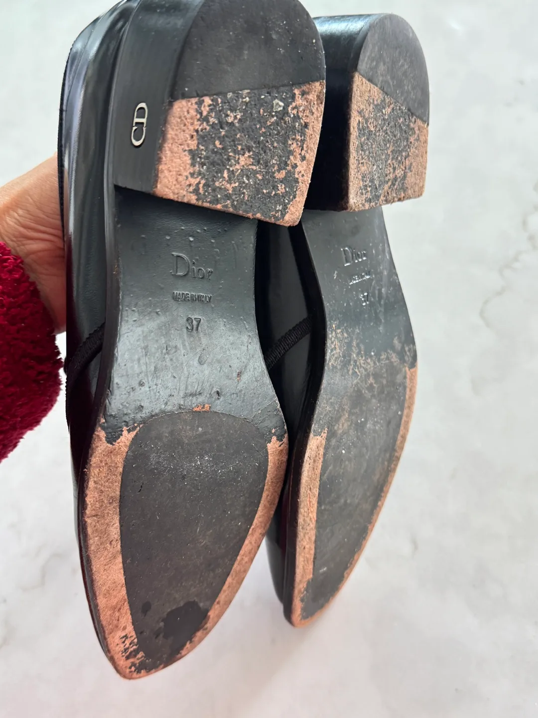 Dior Black Leather Oxford Shoes - Size 37 image indicator(6)