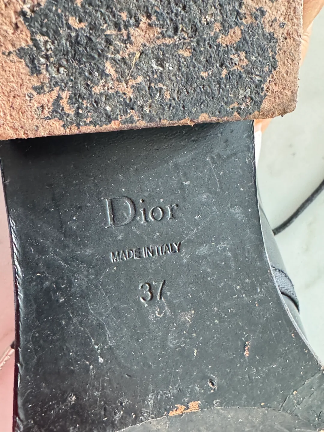 Dior Black Leather Oxford Shoes - Size 37 image indicator(4)