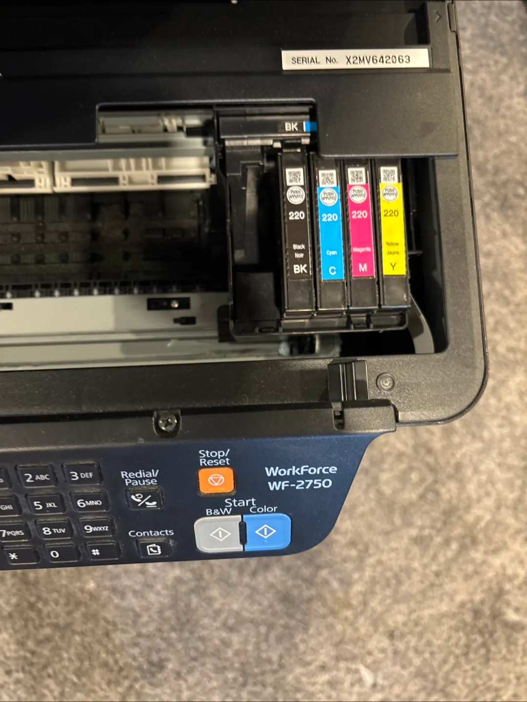 Epson WorkForce WF-2750 Printer image indicator(2)