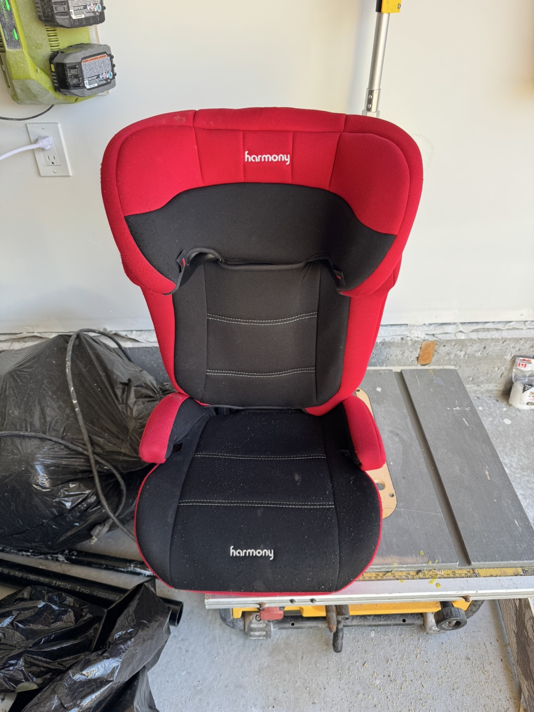 Harmony Dreamtime Booster Car Seat - Red/Black