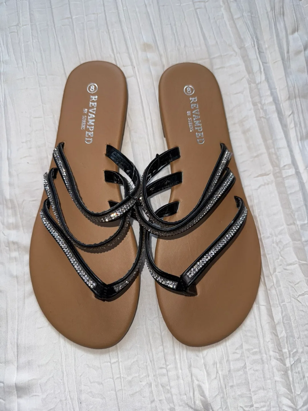 Revamped by Sirens Size 8 Sandals NEVER USED! thumbnail
