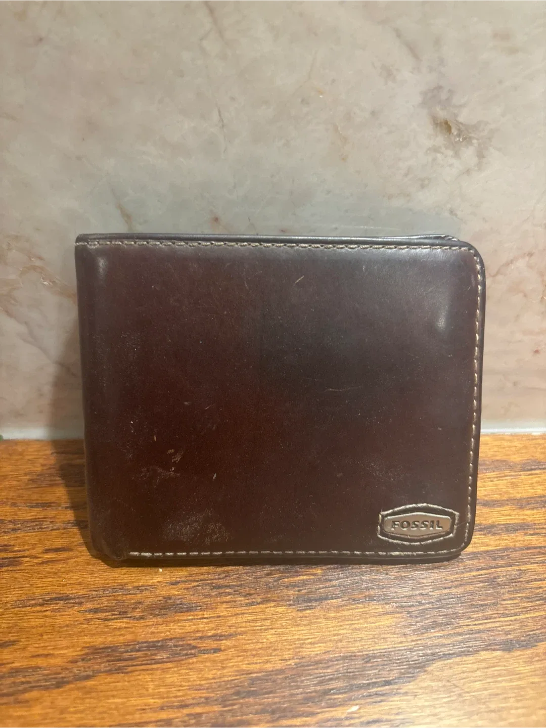 Fossil Brown Leather Wallet thumbnail