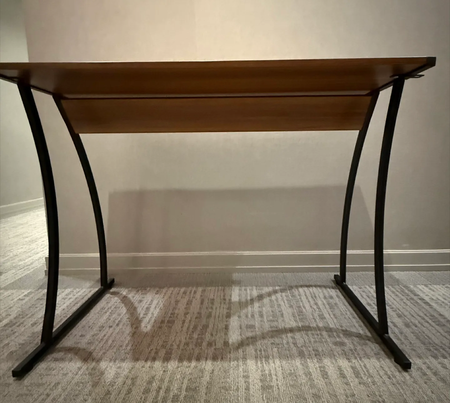 Wood and Black Metal Desk image indicator(3)