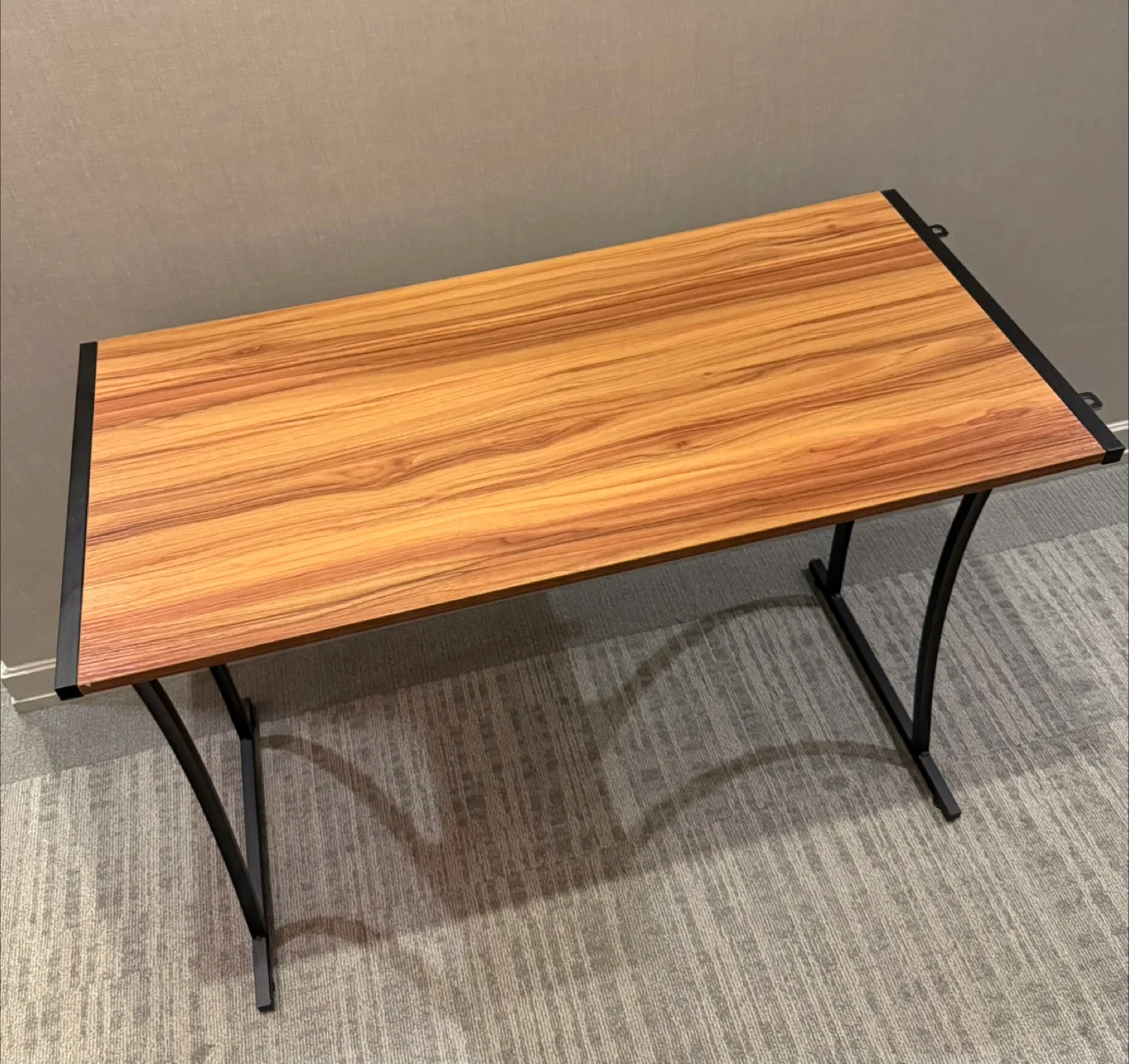 Wood and Black Metal Desk image indicator(2)