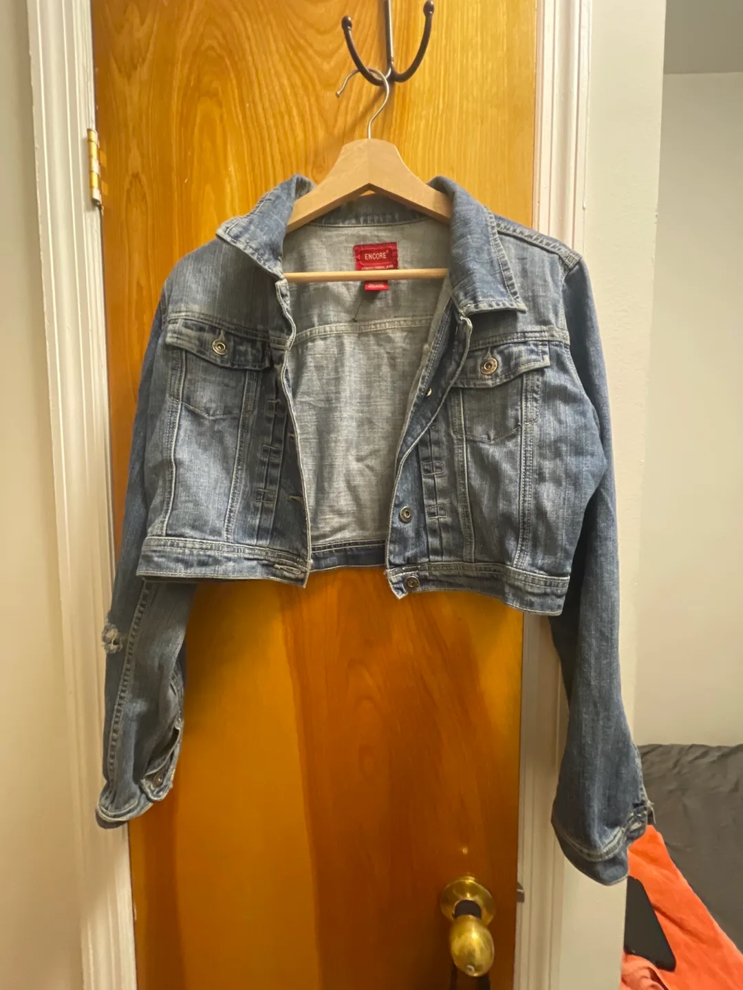 Encore Authentic Original Jeans Jacket Cropped thumbnail