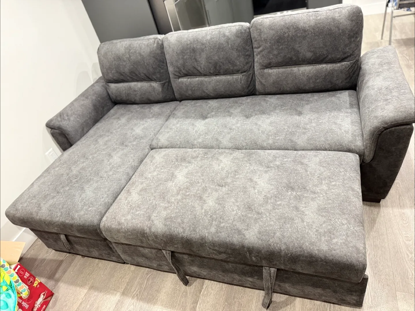 Grey Sectional Sofa with Storage thumbnail