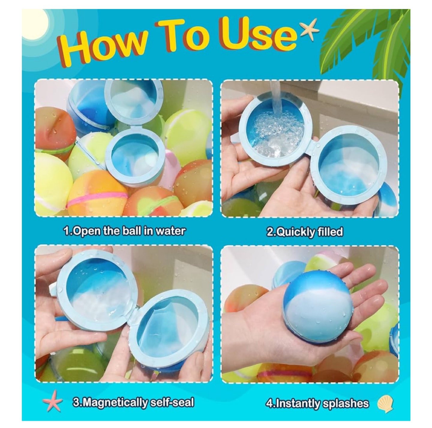 Reusable Water Balloons - 24 Pieces - photo 4