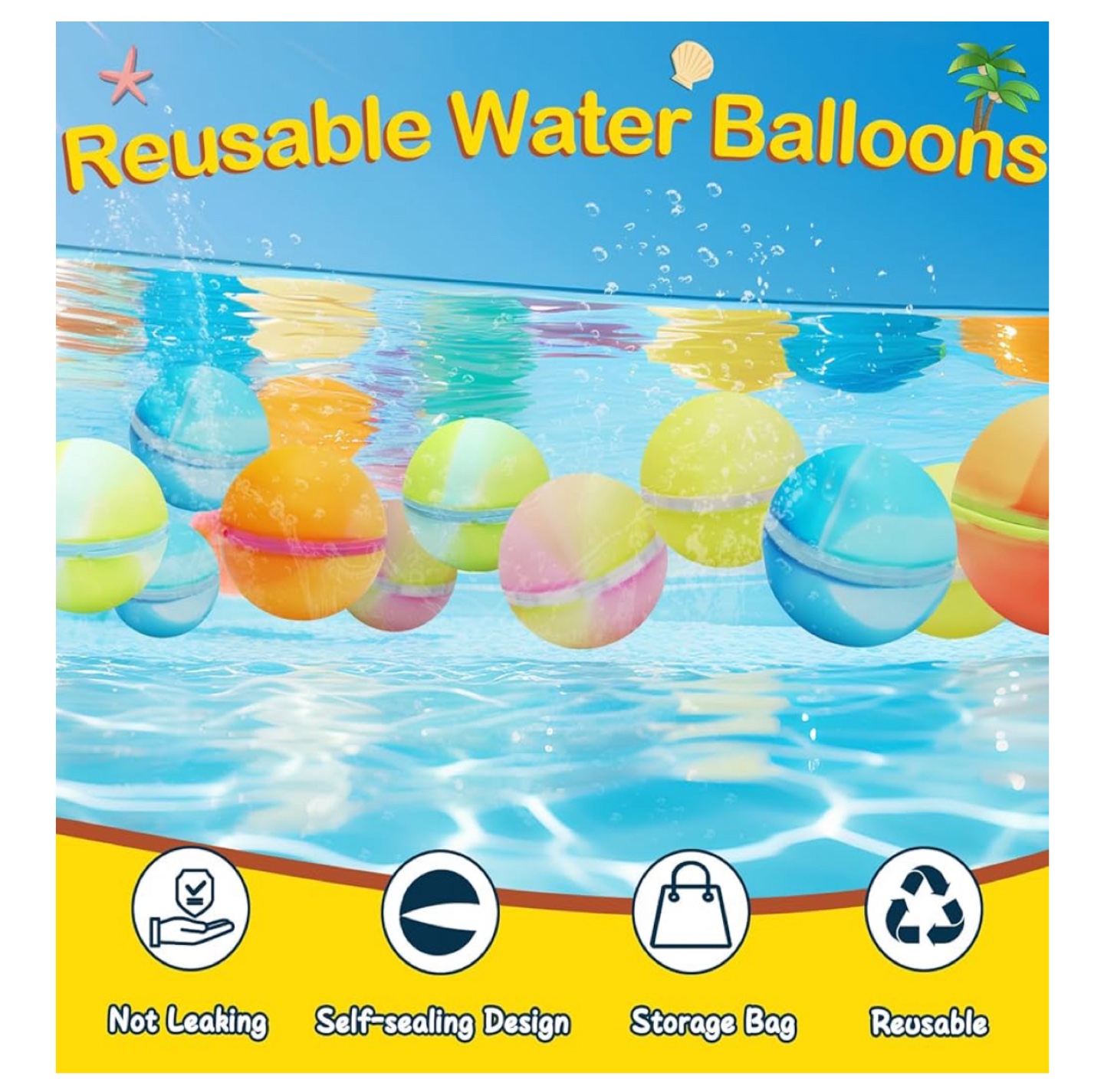 Reusable Water Balloons - 24 Pieces - photo 3