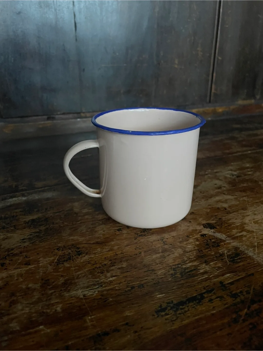Pink Enamel Mug with Blue Trim image indicator(3)