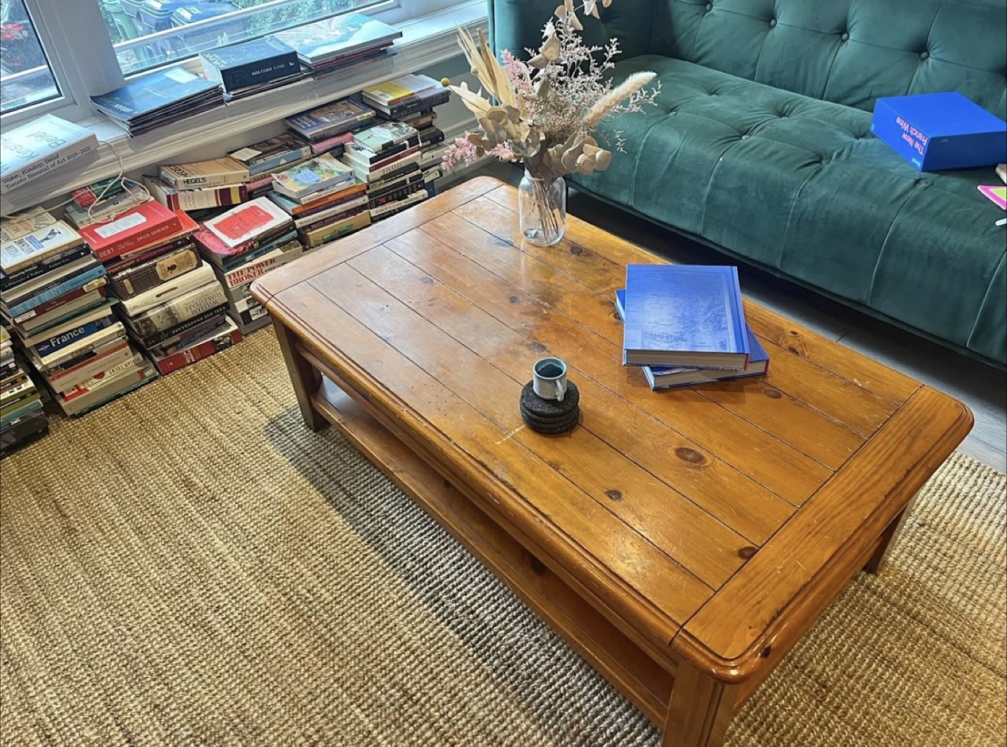 wooden mcm coffee table