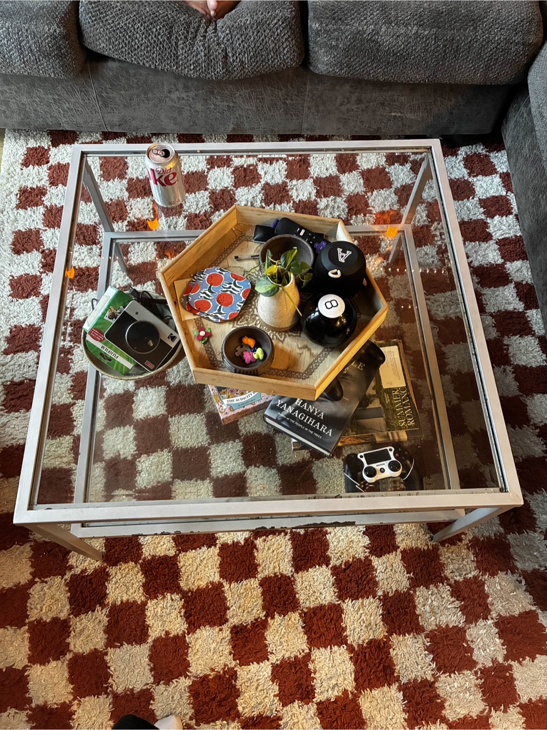 Glass Top Coffee Table - photo 2