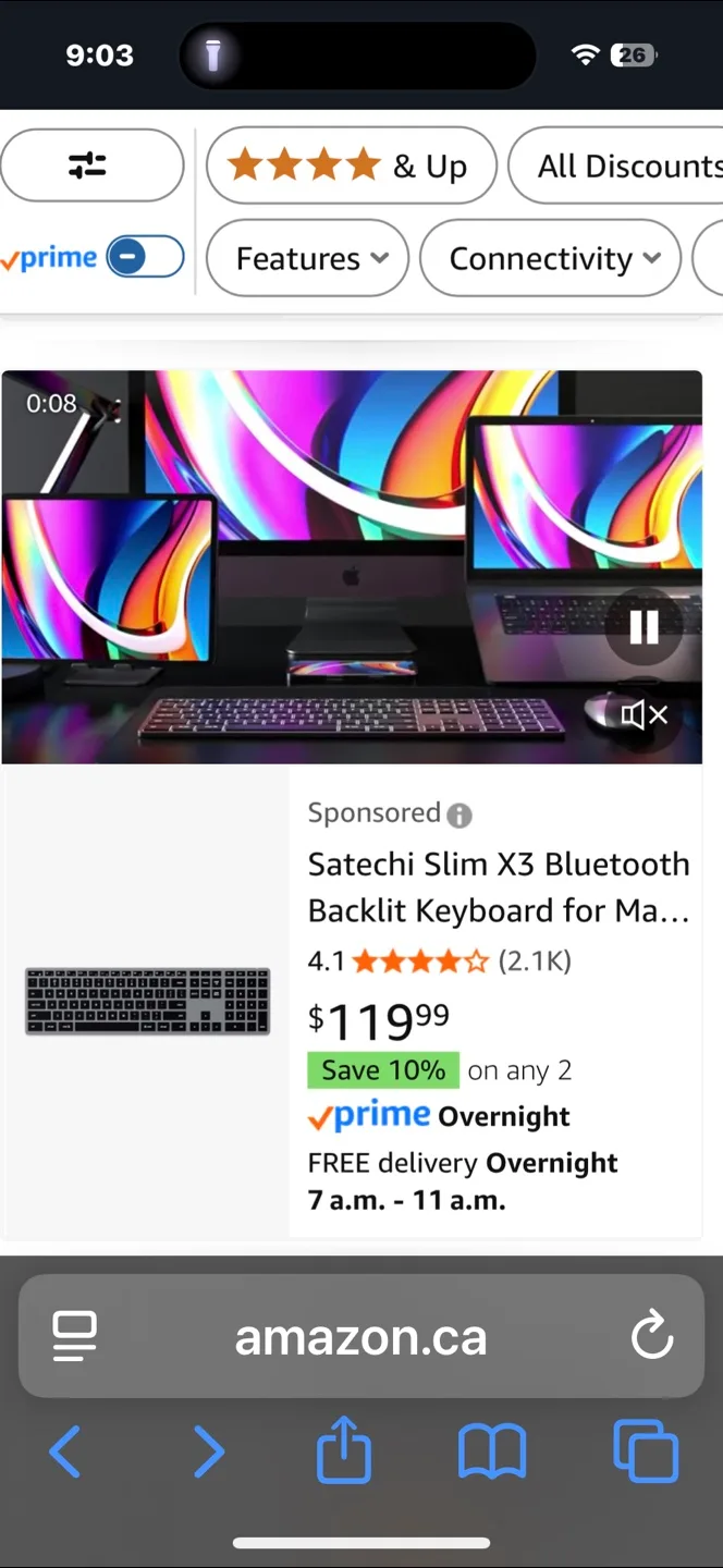 Satechi Slim X3 Bluetooth Backlit Keyboard thumbnail