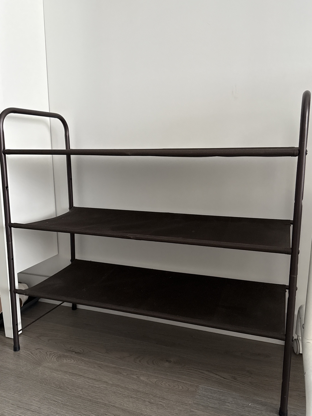 3-Tier Brown Shoe Rack from Amazon