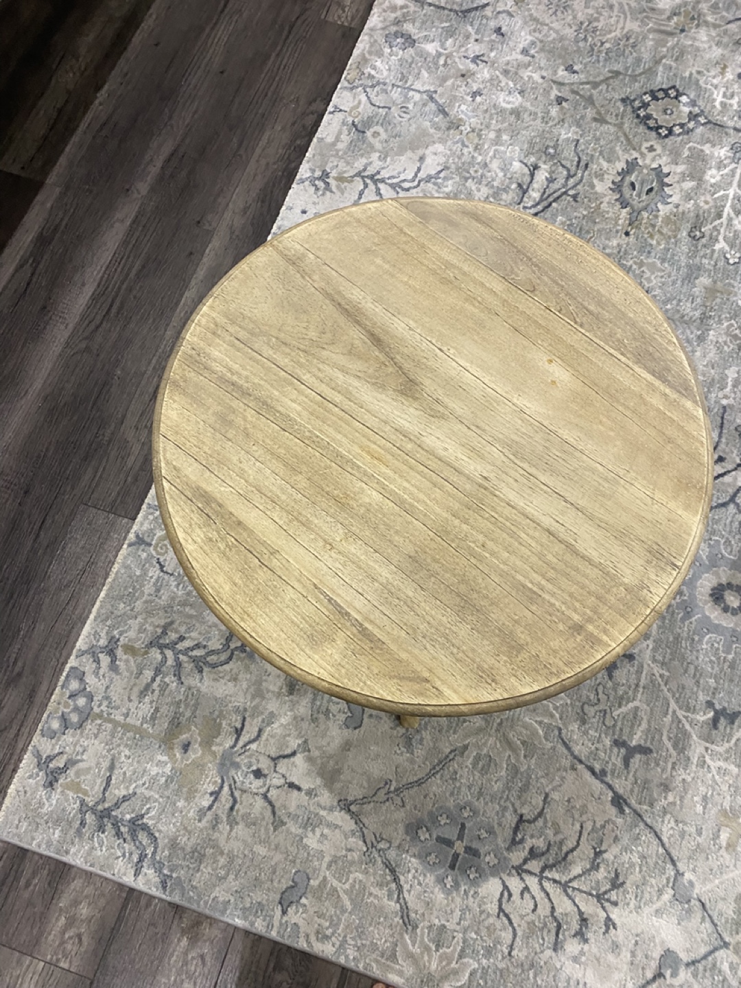 Round Wooden Accent Table - photo 3
