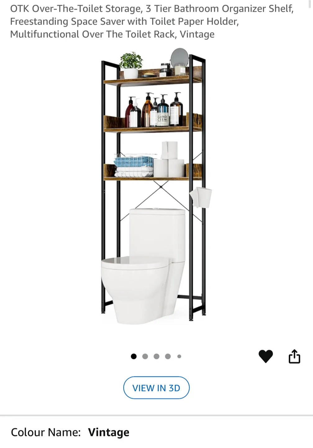 OTK Over-The-Toilet Space Saver - Vintage thumbnail