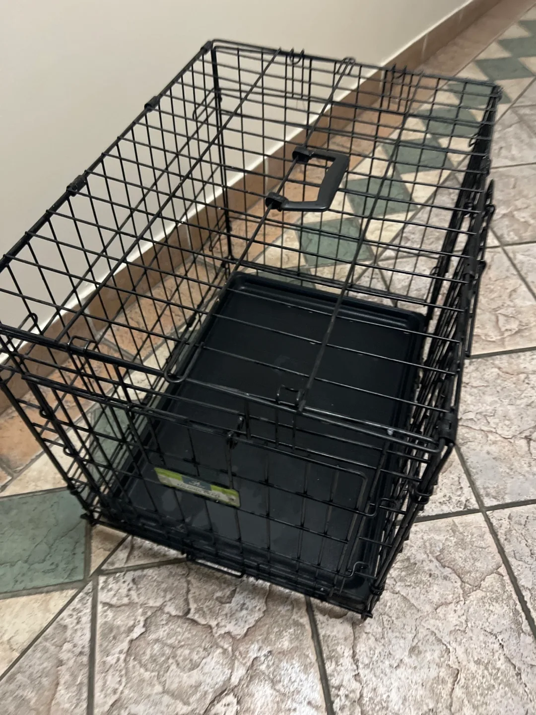 CHEAP $10 Top Paw 24" Double Door Folding  Dog Crate image indicator(2)