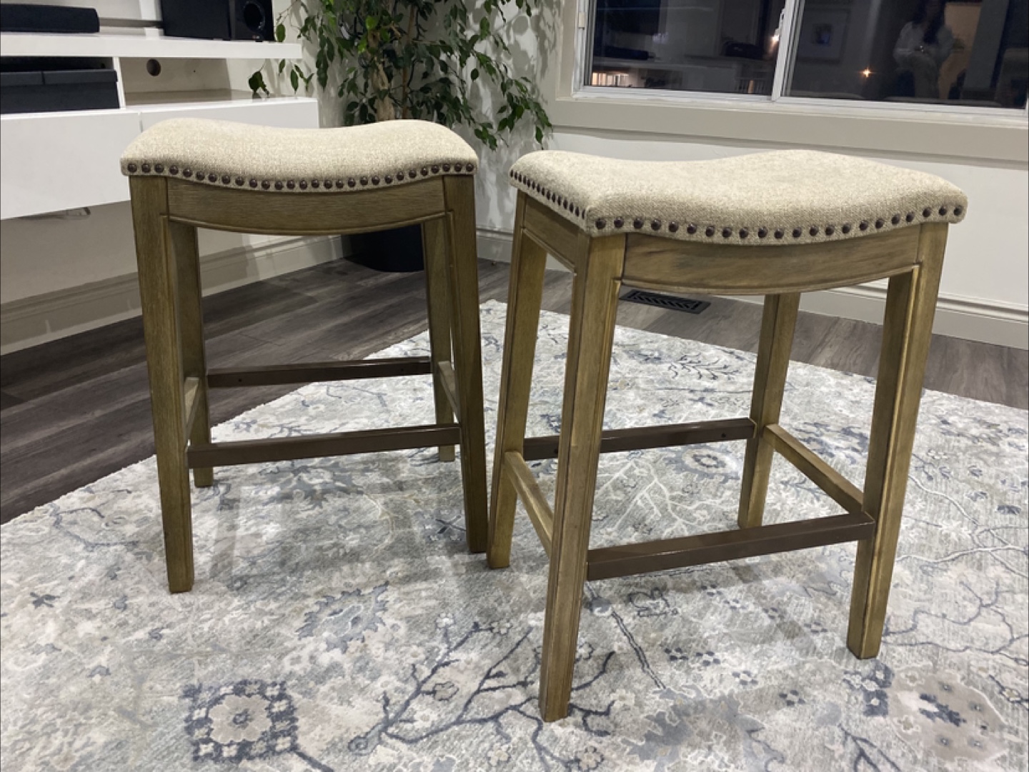 Set of 2 Bar Stools