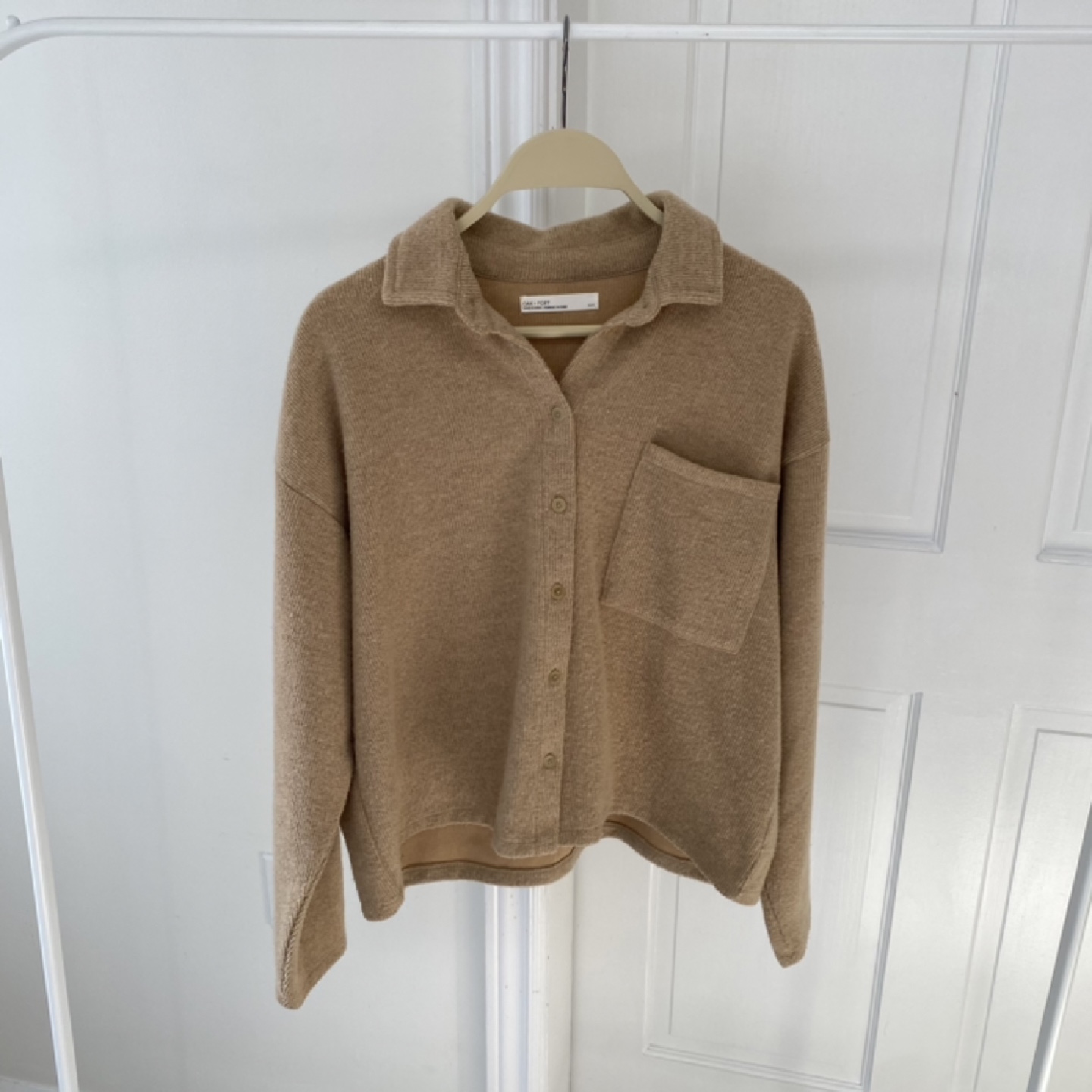 Oak + Fort Beige Button-Up Shirt - Size S