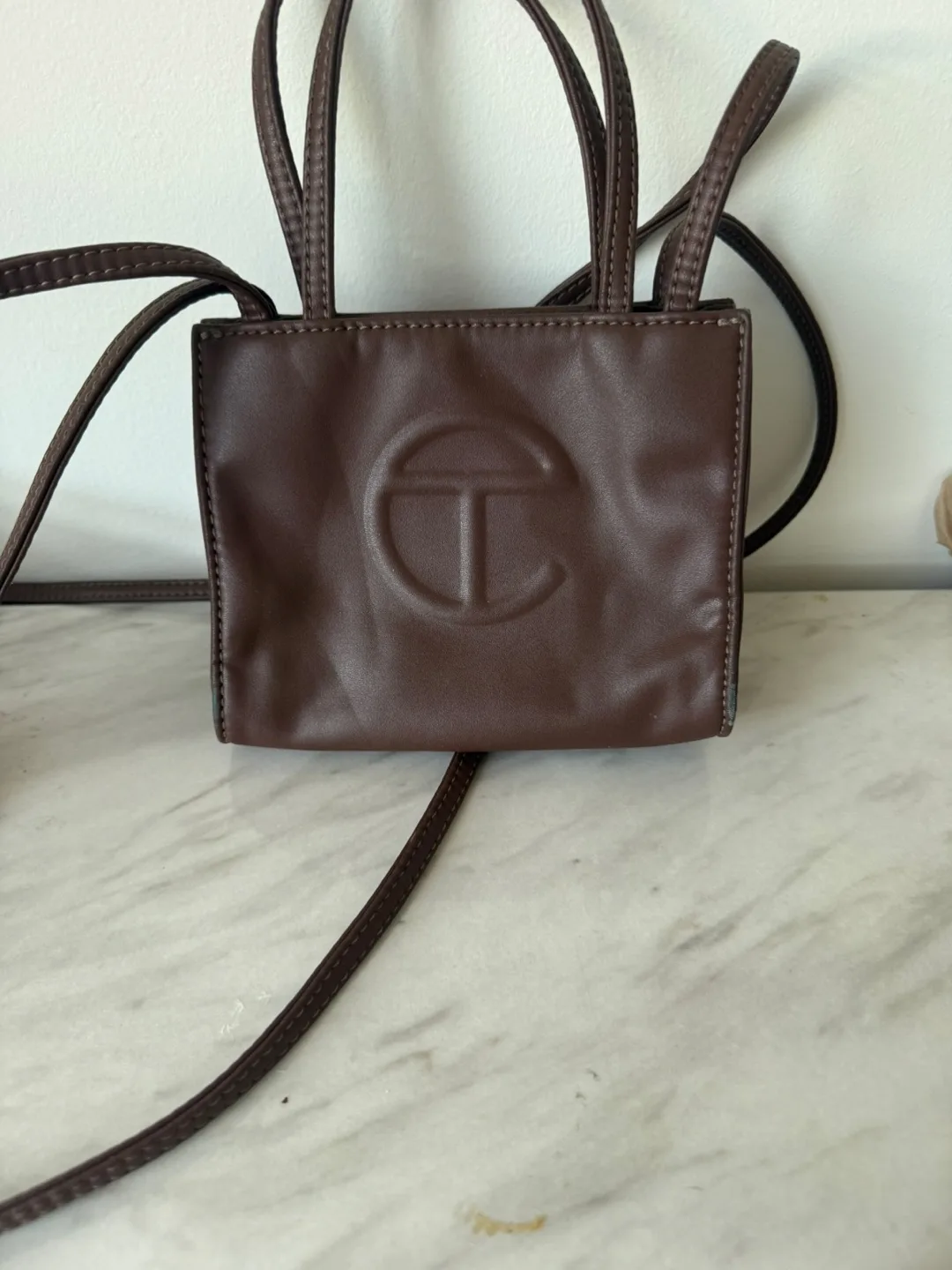 Telfar Shopping Bag Small Brown thumbnail
