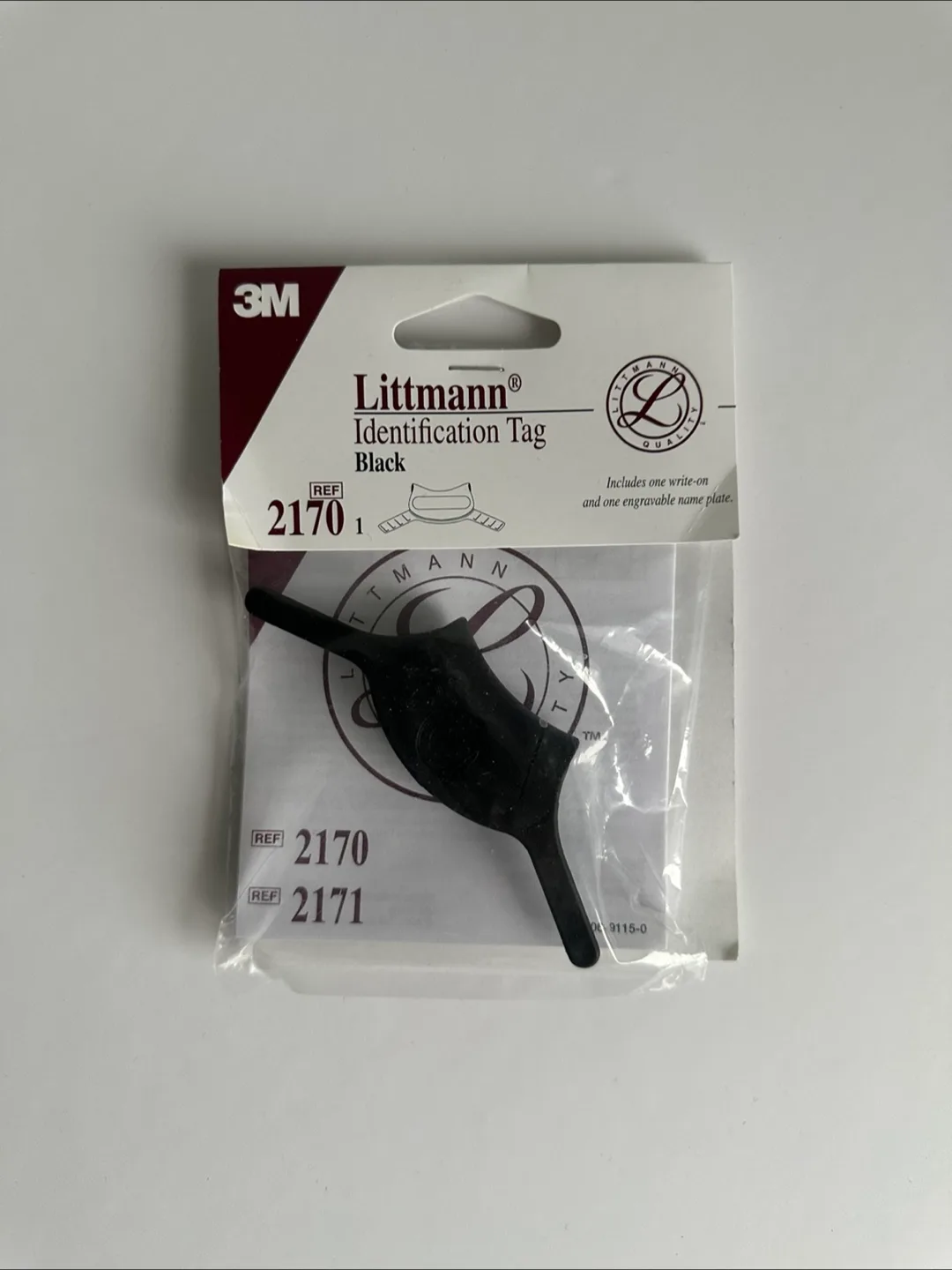 🆕 3M Littmann Stethoscope Identification Tag - Black thumbnail