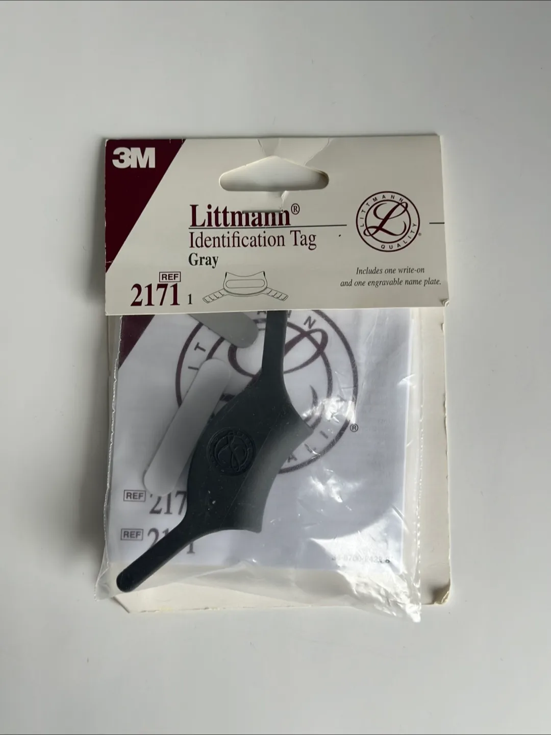 🆕 3M Littmann Stethoscope Identification Tag - Gray thumbnail