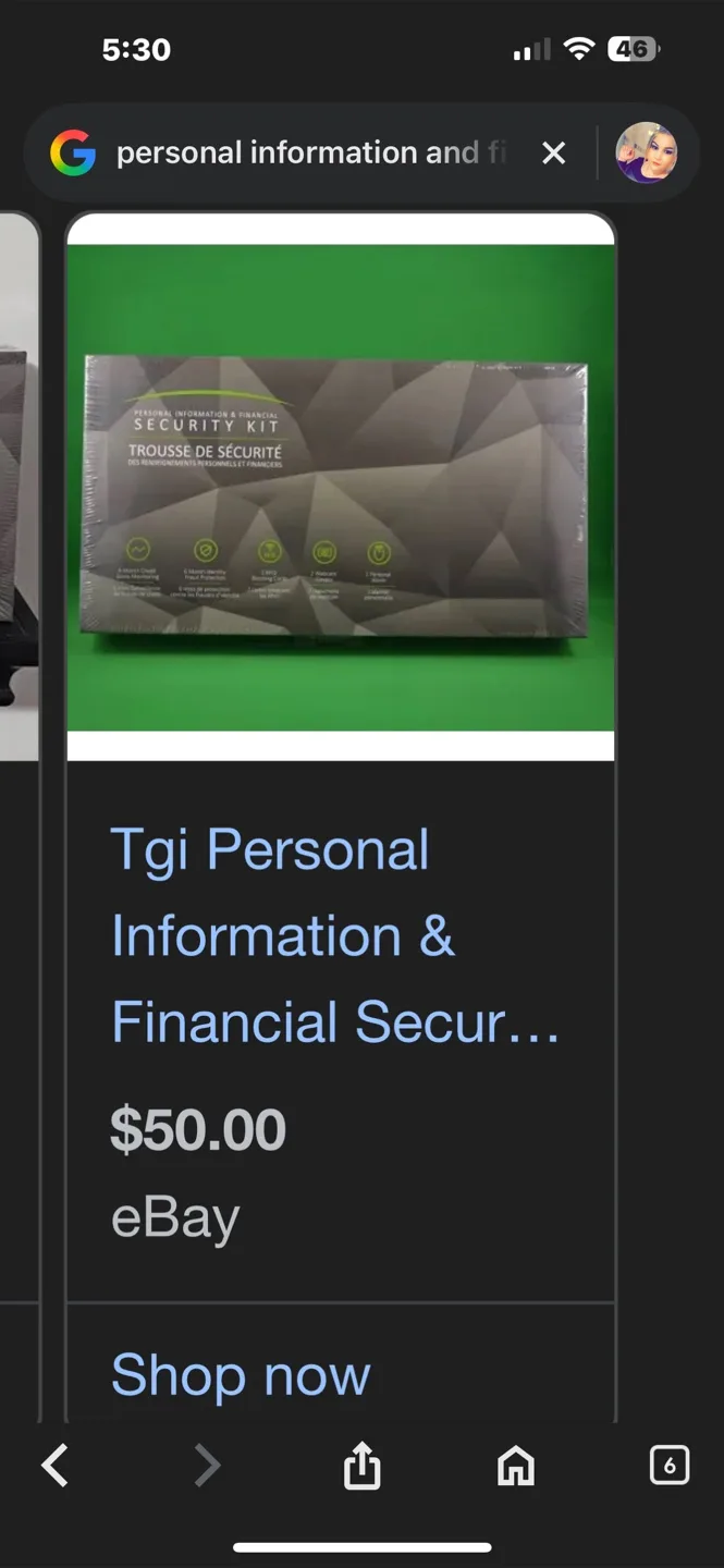 TGI Personal Information & Financial Security Kit image indicator(4)