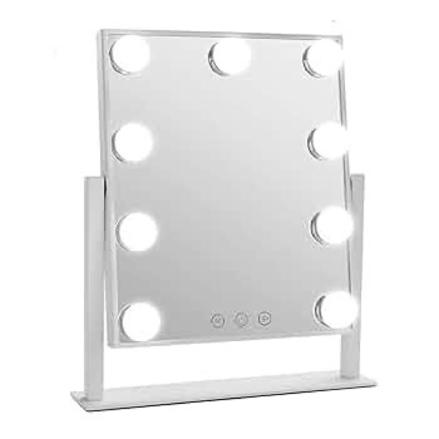 Vanity Mirror with Lights - White - photo 2