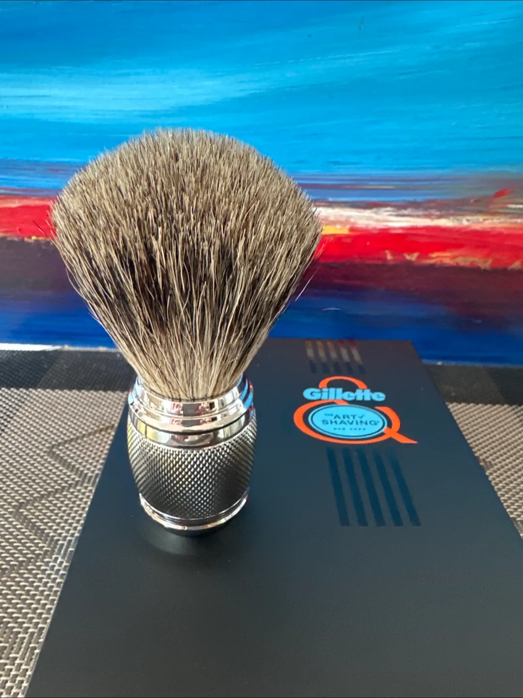 New Gillette Fusion Chrome Collection Shaving Brush image indicator(3)