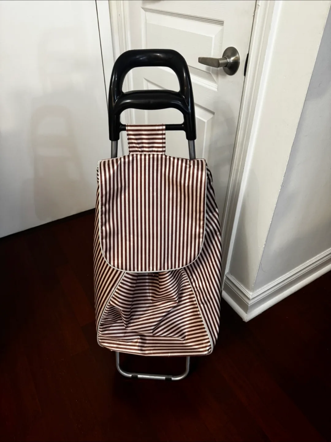 Striped Shopping Cart Tote Bag thumbnail