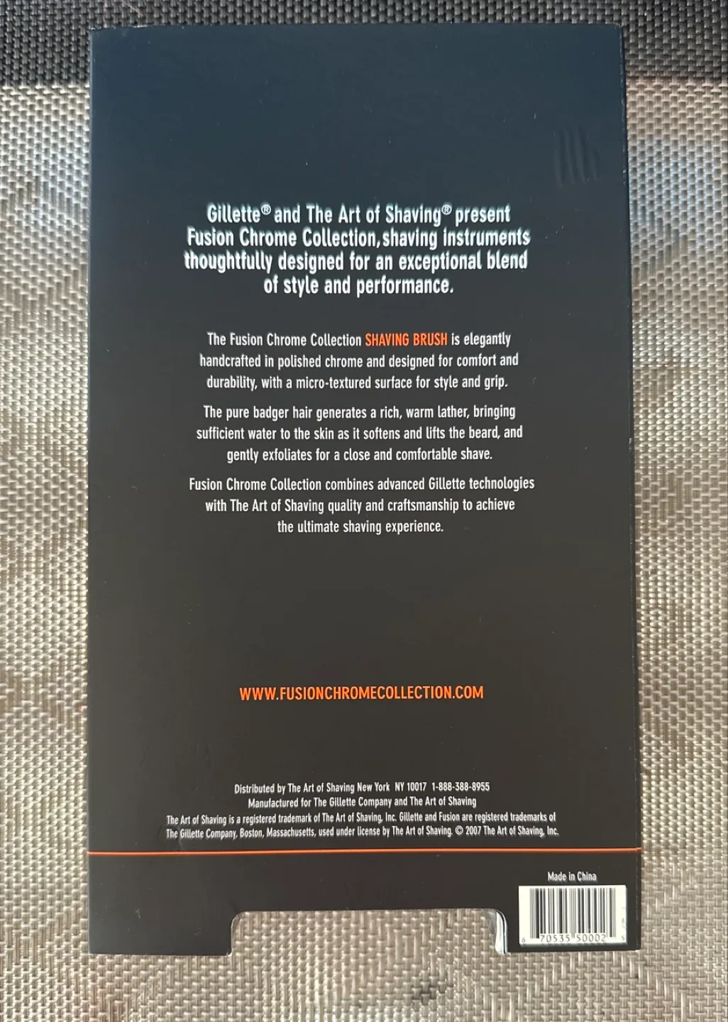 New Gillette Fusion Chrome Collection Shaving Brush image indicator(4)