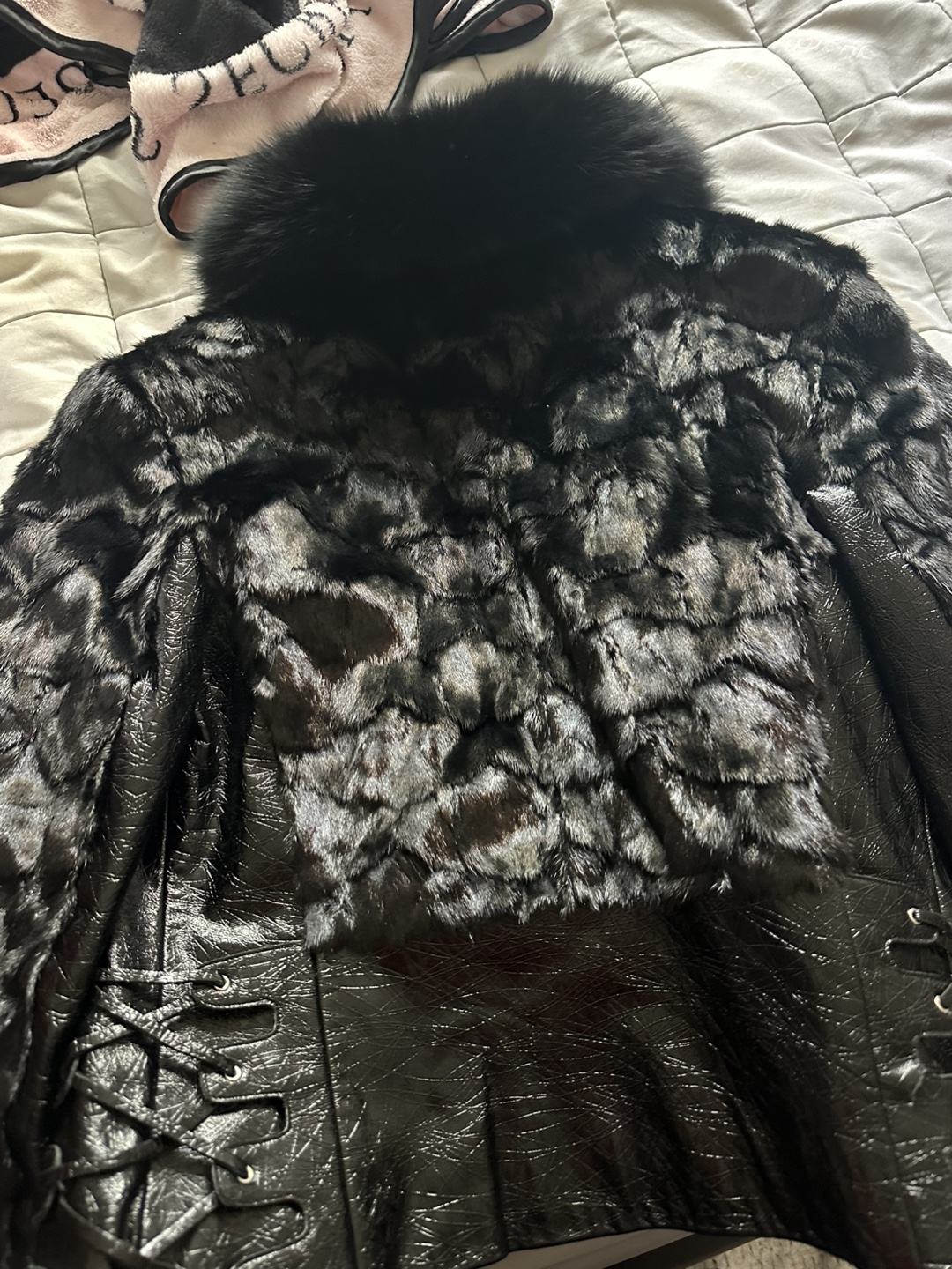 Black Fur Vest - photo 2