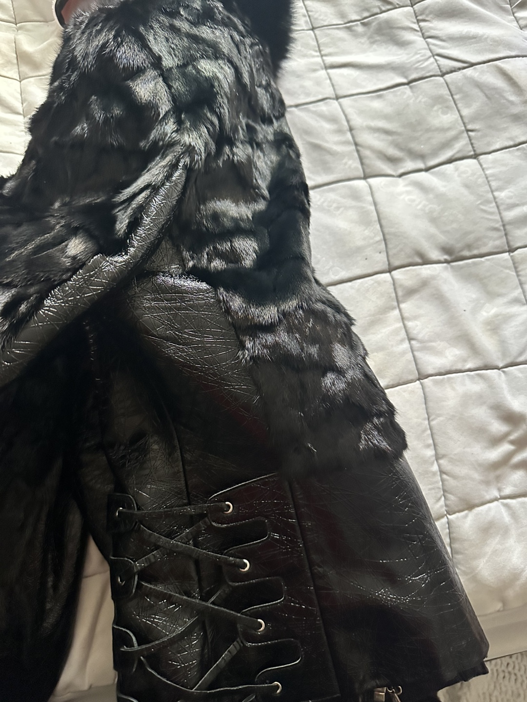 Black Fur Vest - photo 3