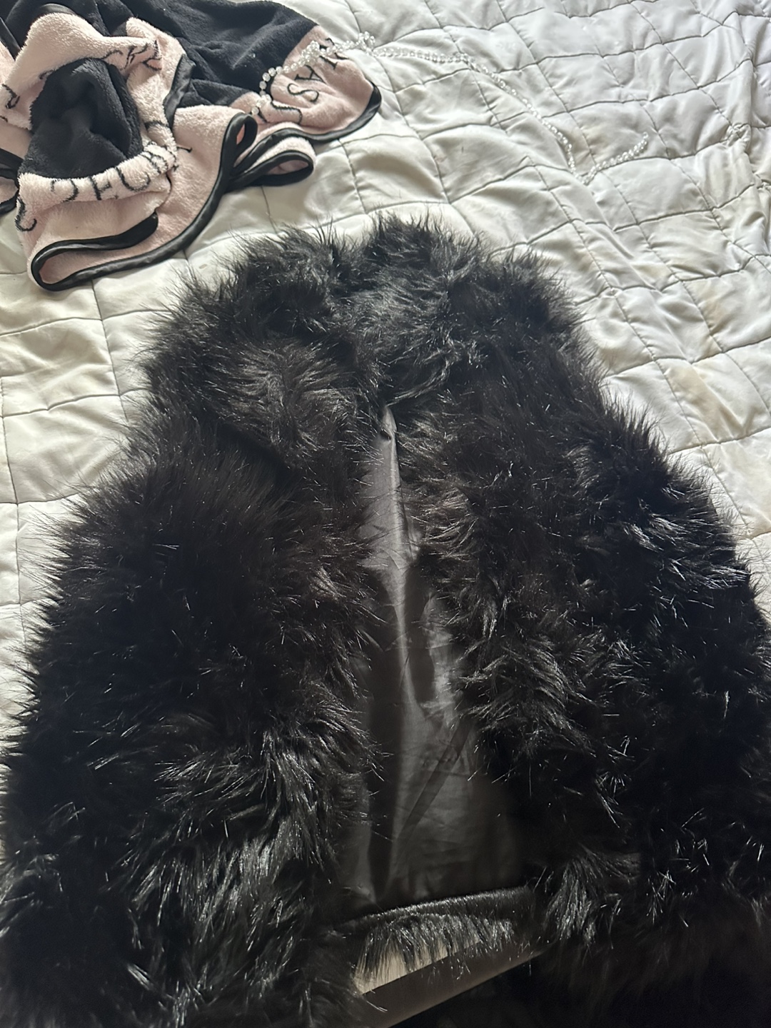Black Fur Vest - photo 4