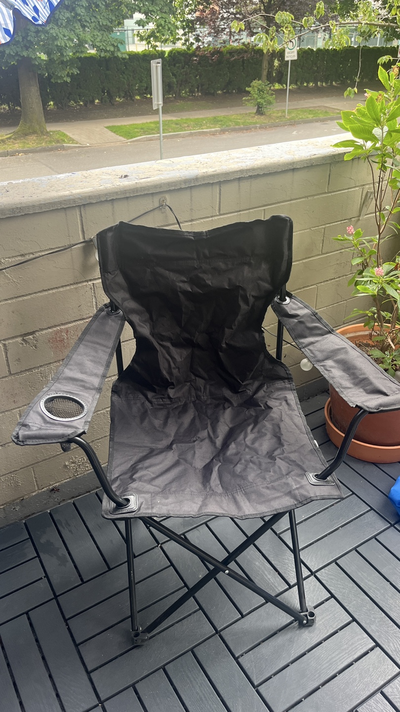 Indigo Outdoor Umbrella and Walmart Folding Camping Chairs - photo 3
