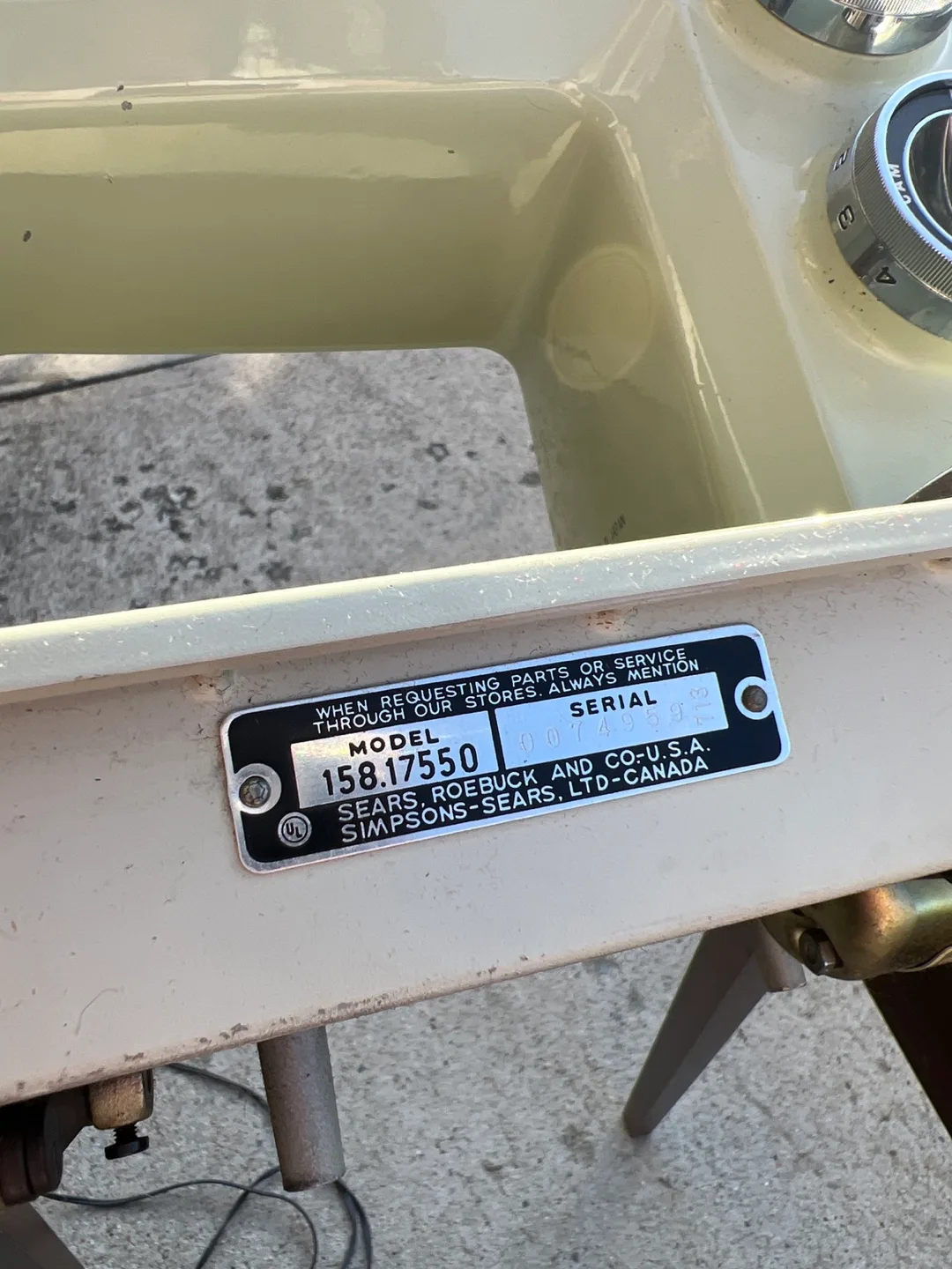 Sears Kenmore Sewing Machine with Table image indicator(5)