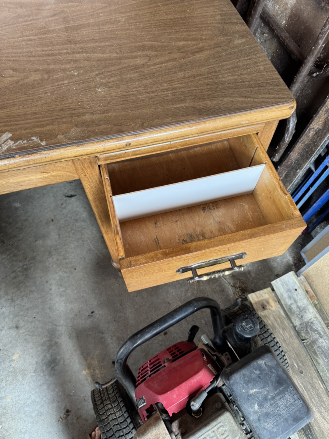 Vintage Wooden Desk - photo 3