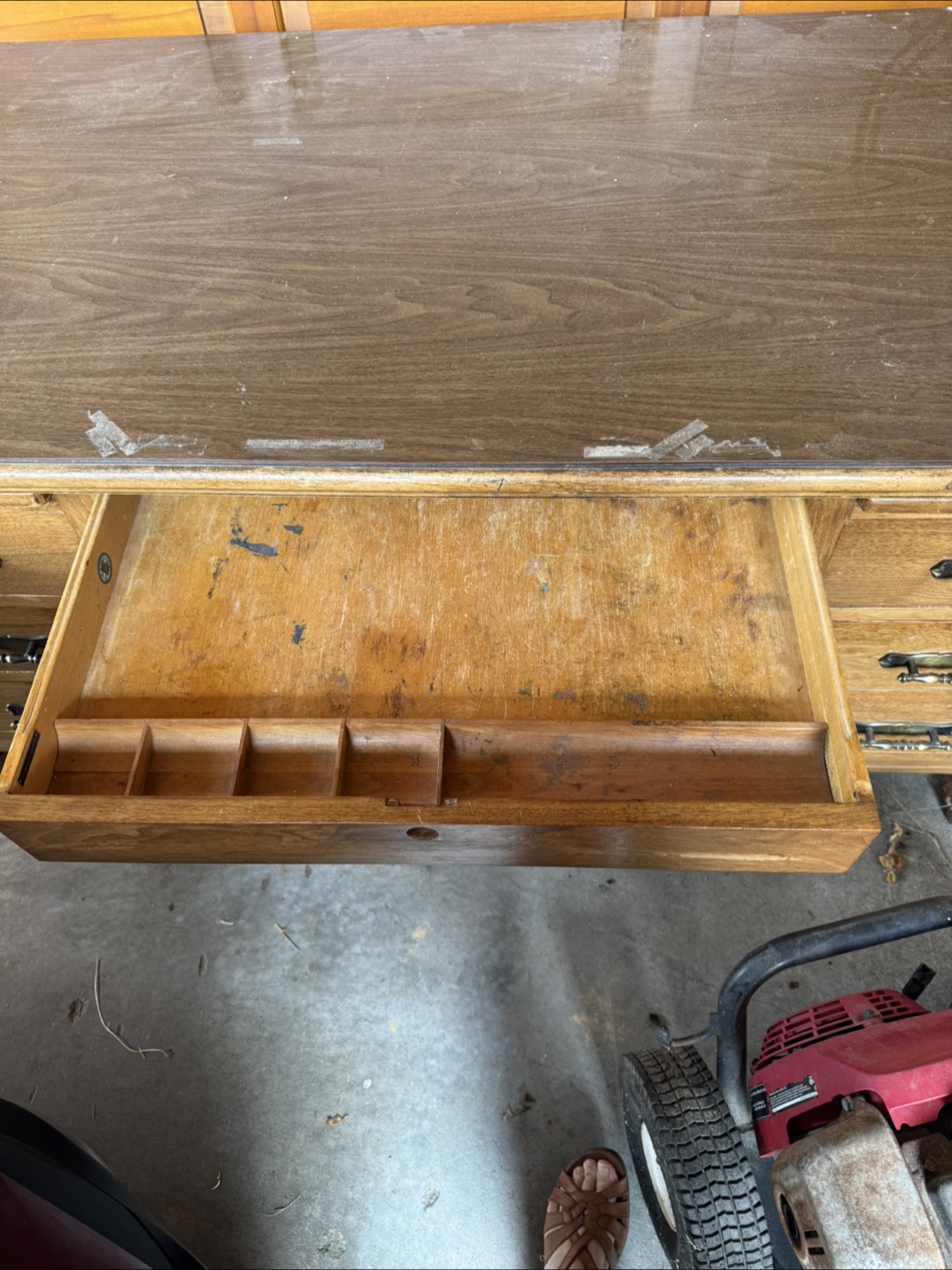 Vintage Wooden Desk - photo 2