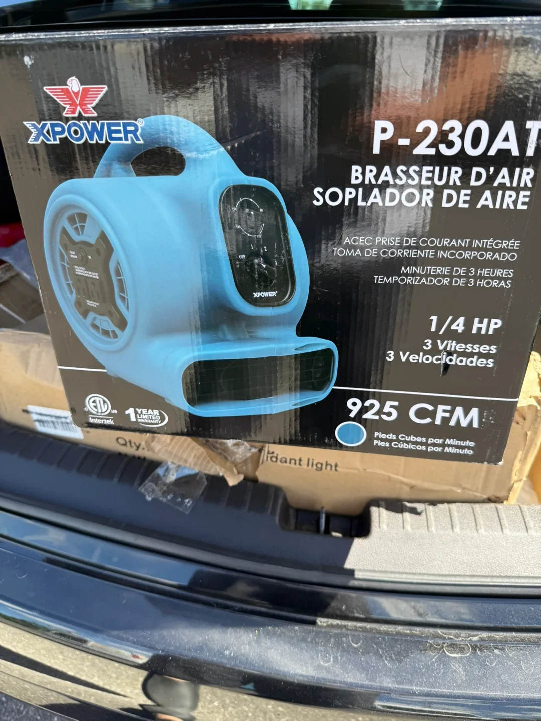 XPOWER P-230AT Air Mover Blower Fan - Blue thumbnail