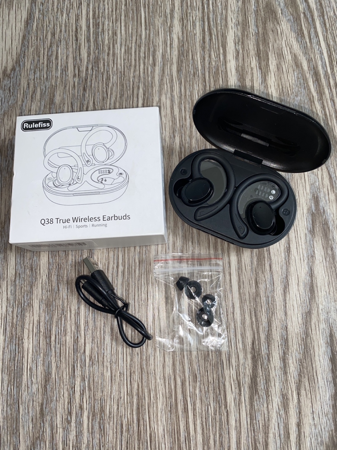 Rulefiss Q38 True Wireless Earbuds - NEW
