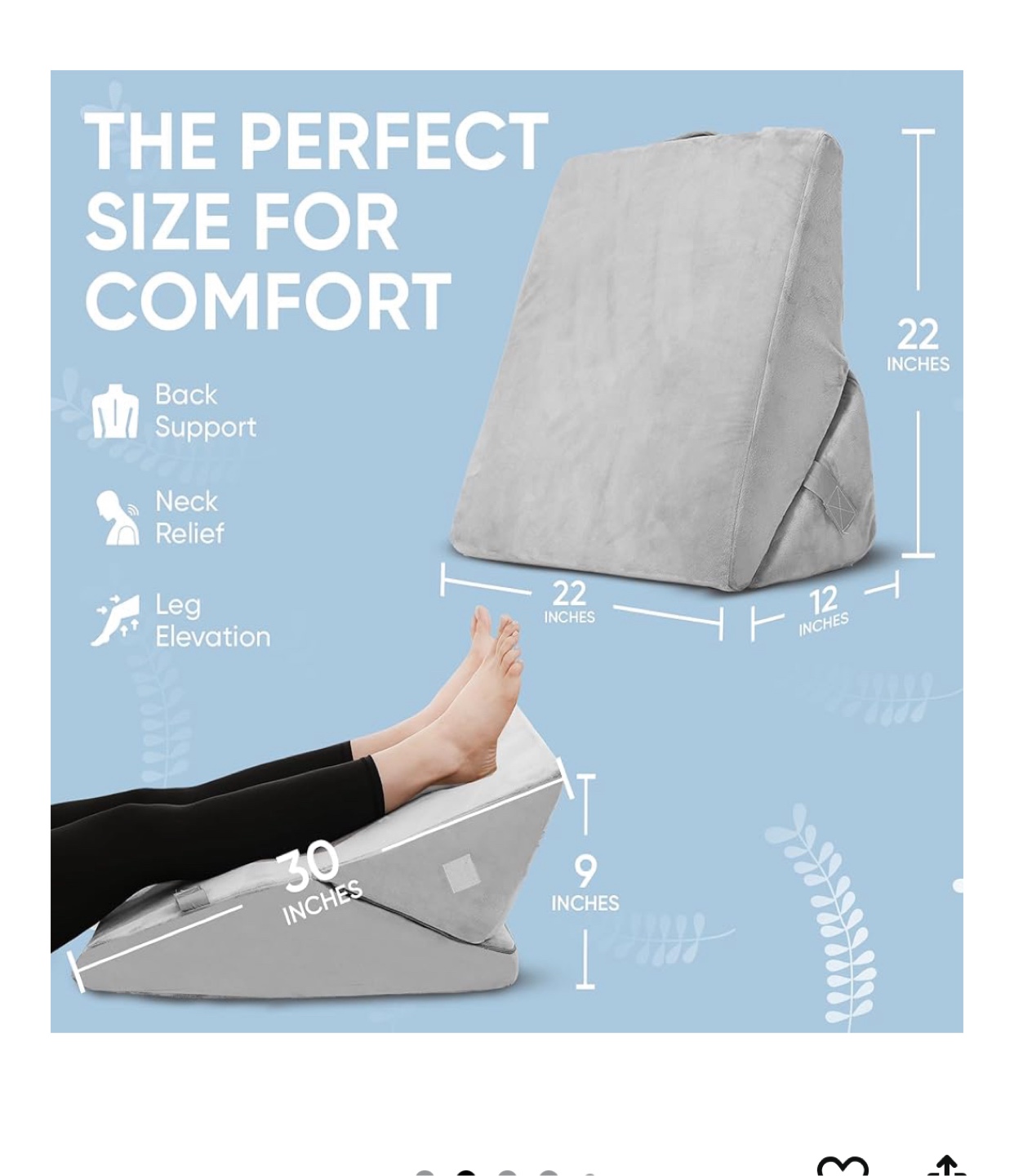 AllSettHealth Convertible Wedge Pillow - photo 4