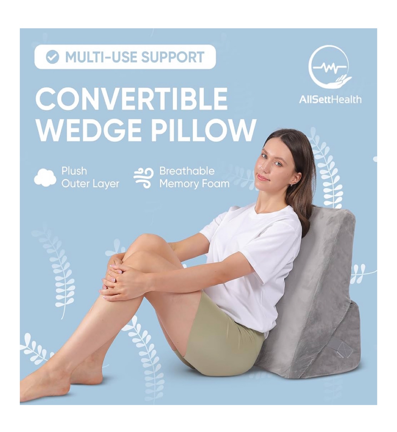 AllSettHealth Convertible Wedge Pillow - photo 3