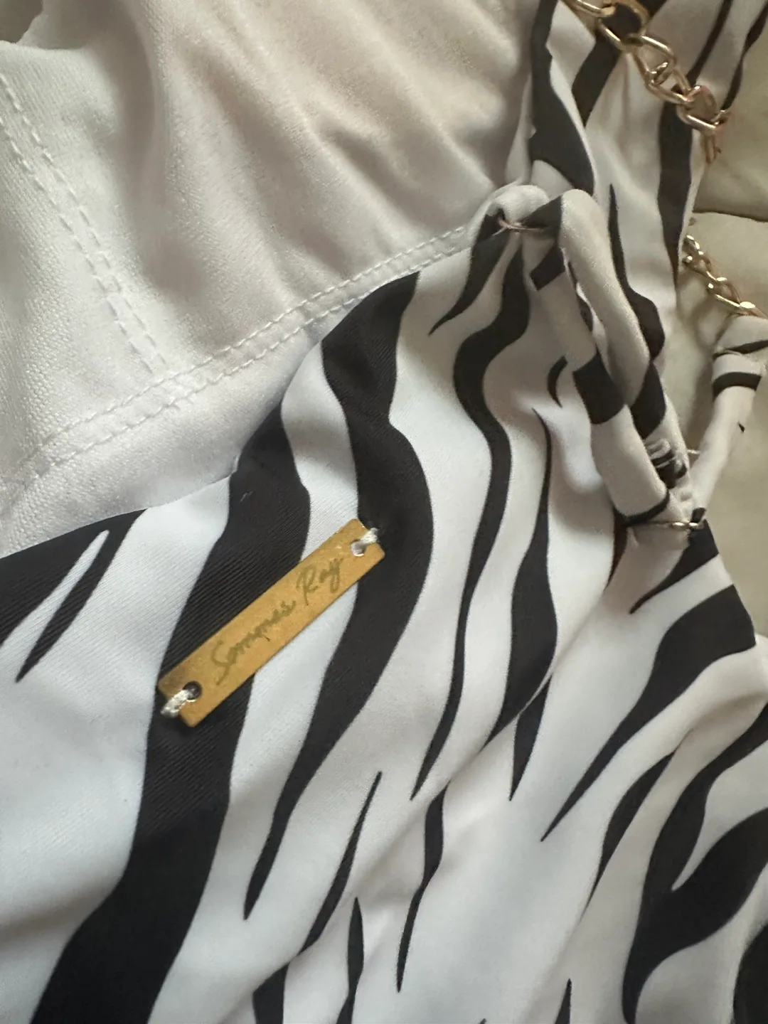 Sommer Ray Zebra Print Swimsuit image indicator(2)